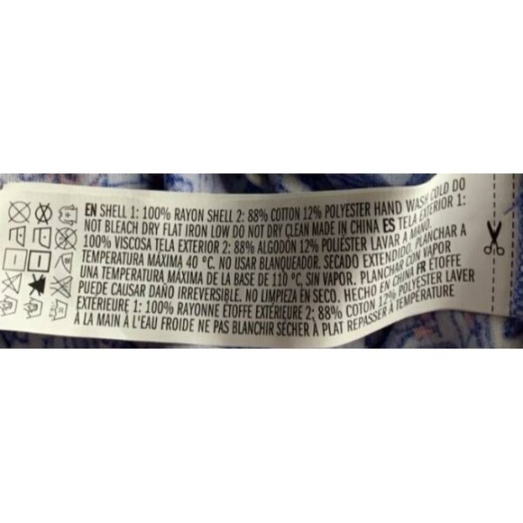 Forever 21 Womens Kimono Cover Up Size Small S Blue Fringe Boho Casual NWT New - Picture 6 of 9